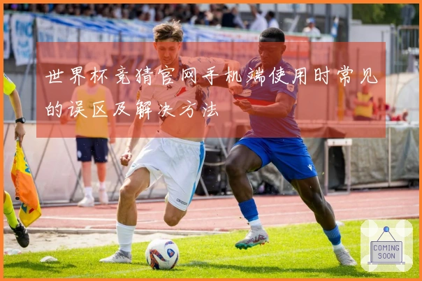 世界杯竞猜官网手机端使用时常见的误区及解决方法